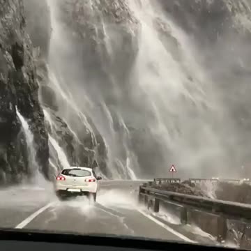 Monsoon type rainfall in Montenegro