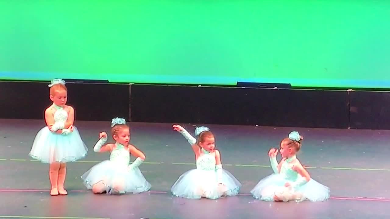 Adorable Little Girls Are Up For A Recital, But One Of Them Changes Her Mind