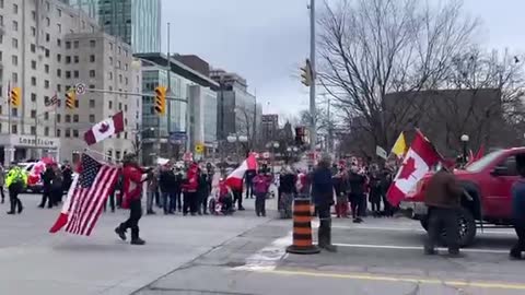Freedom Convoy from Quebec makes its way into Ottawa 🇨🇦🍁