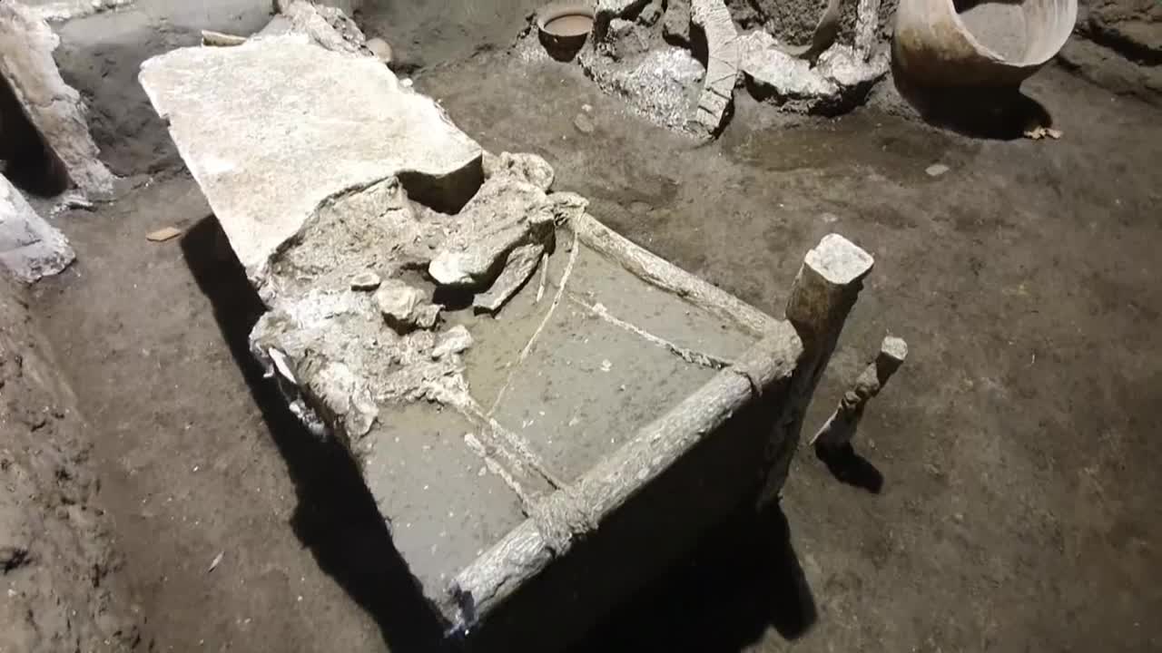 Pompeya descubre la habitación de una familia de esclavos bien conservada