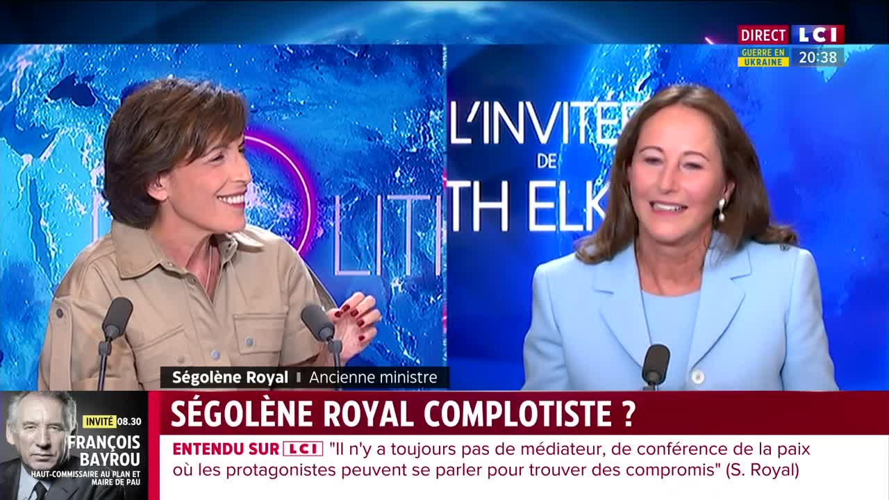 Ségolène Royale invitée de LCI l'interview en intégralité