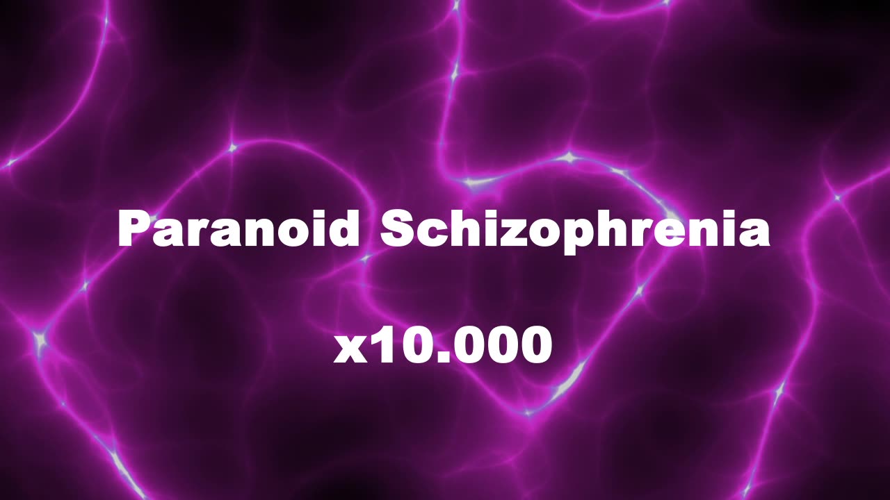 Amplified Reiki [AR] for Paranoid Schizophrenia - 10000x Stronger Energy