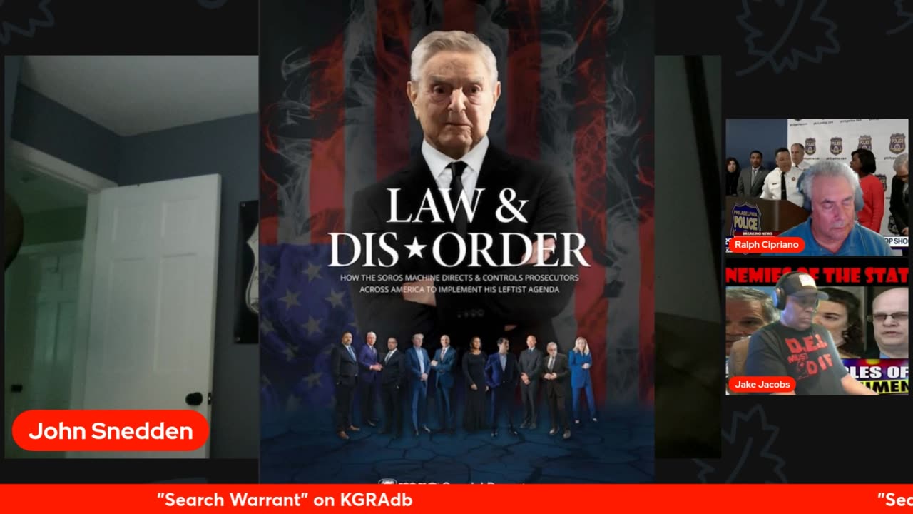 "Search Warrant" on KGRA #Law And #Disorder #Soros