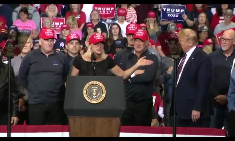 Herb Brooks daughter speaking at Trump rally