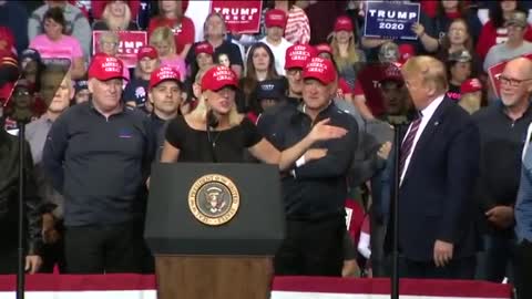 Herb Brooks daughter speaking at Trump rally