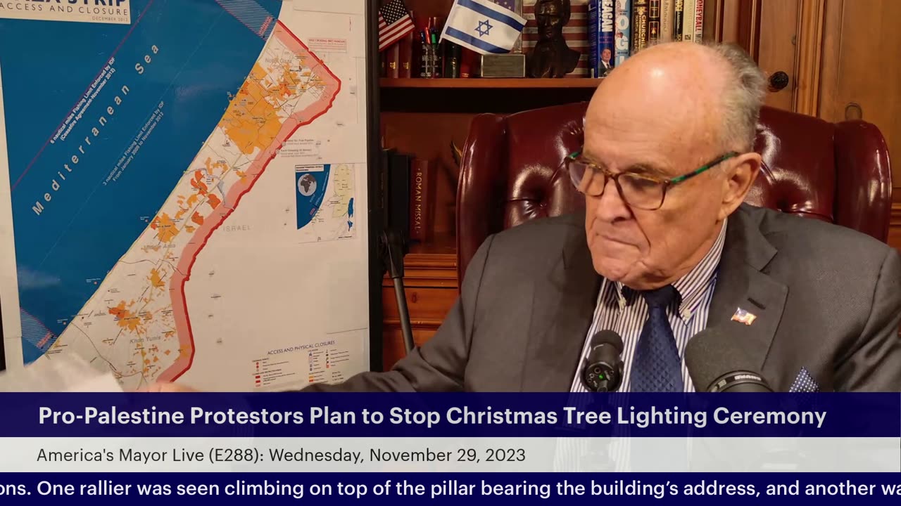 America's Mayor Live (E288): Pro-Palestine Protestors Plan to Stop Christmas Tree Lighting Ceremony