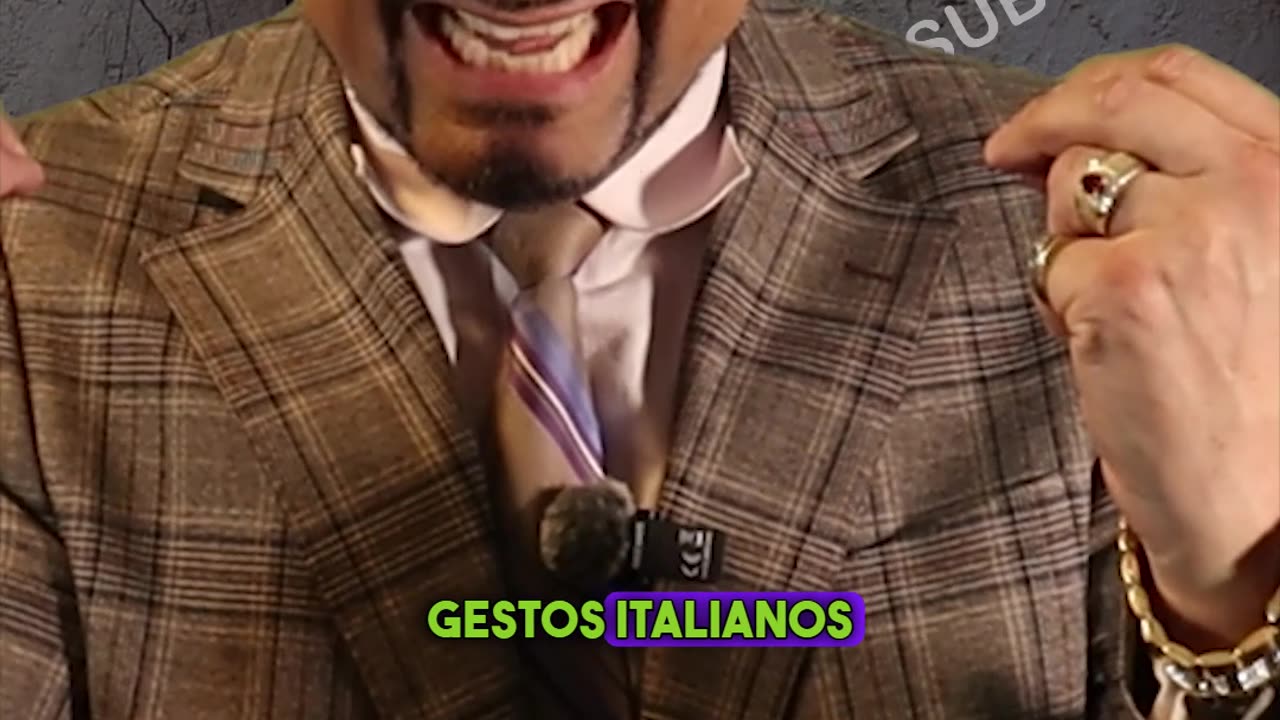 ¡Gestos con las manos italianos! Éste significa "eres un idiota".