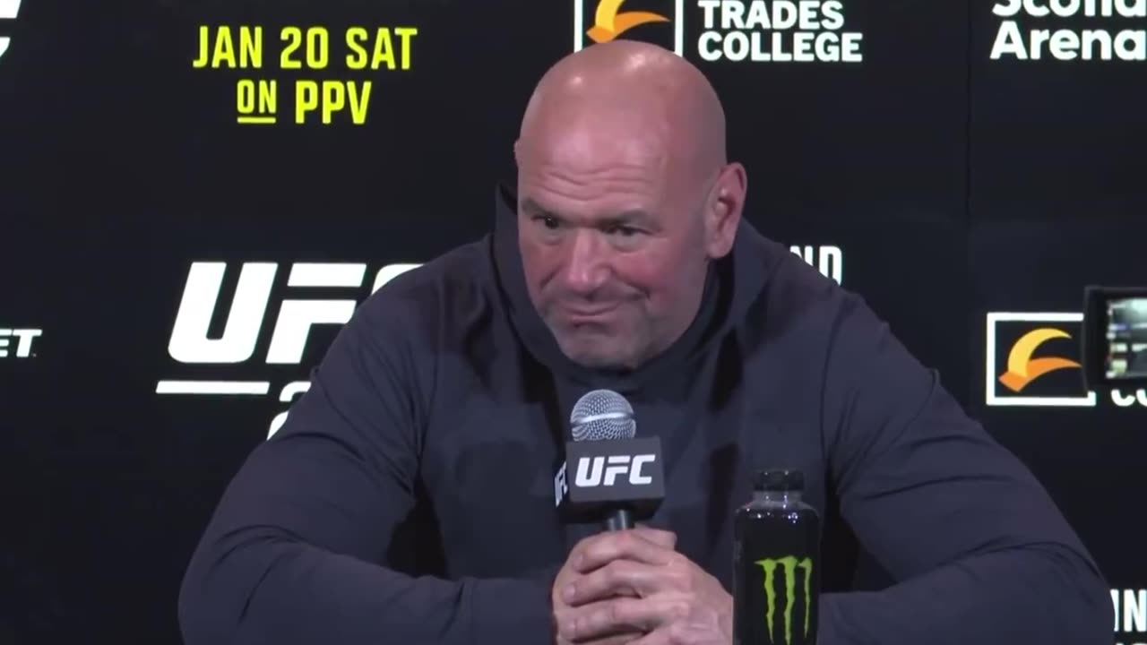 Dana White Answers Leash Free Speech Question - Wepa