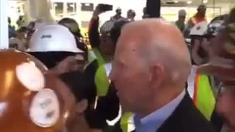 A never-before-seen video of Joe Biden's 2016 altercation with a factory worker