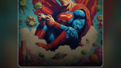 Superman Playing Video Games Song by Turtle Tunes