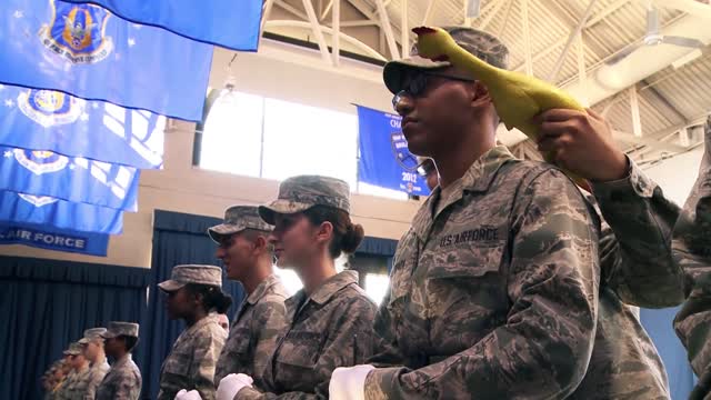 USAF Honor Guard - Rubber Chicken Bearing Test