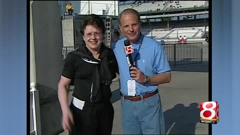 May 12, 2007 - Billie Jean King Interviewed by WISH-TV's Dick Wolfsie on Pole Day