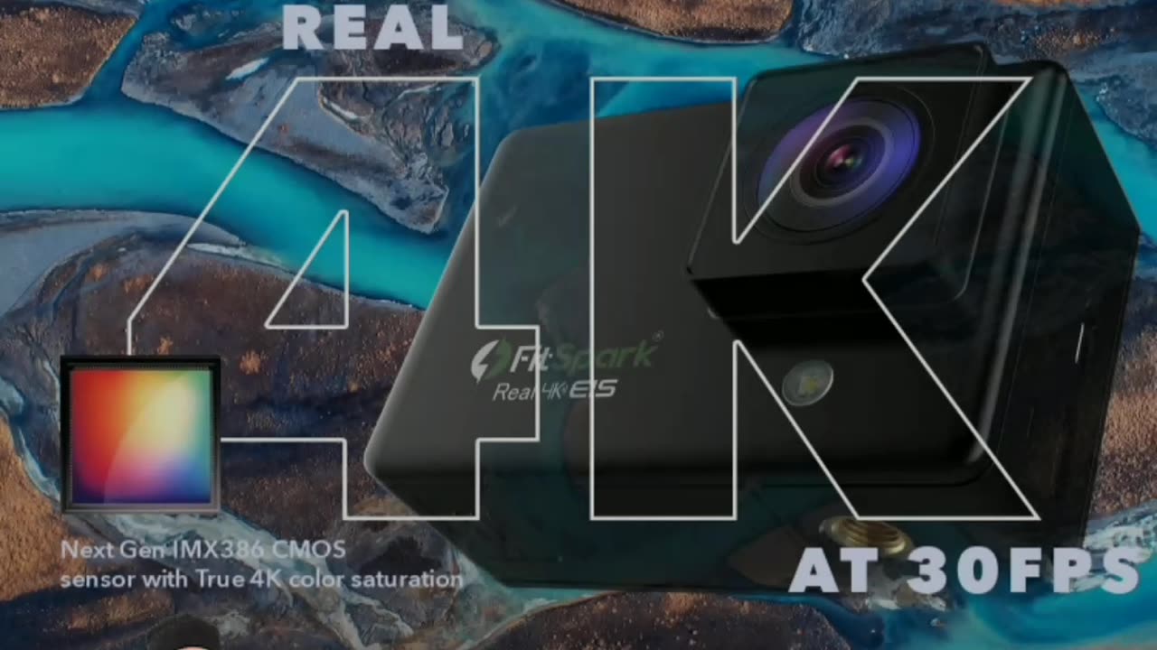 FitSpark Eagle i12 Real 4K@30fps WiFi Action Camera 20MP Ultra HD 170Wide #Shorts #viral #motivation
