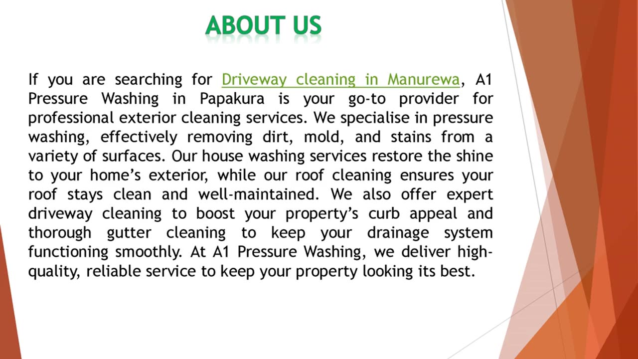 If you are searching for Driveway cleaning in Manurewa