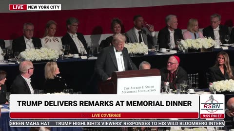 Trump Addresses the Alfred E. Smith Memorial Foundation Dinner in NYC