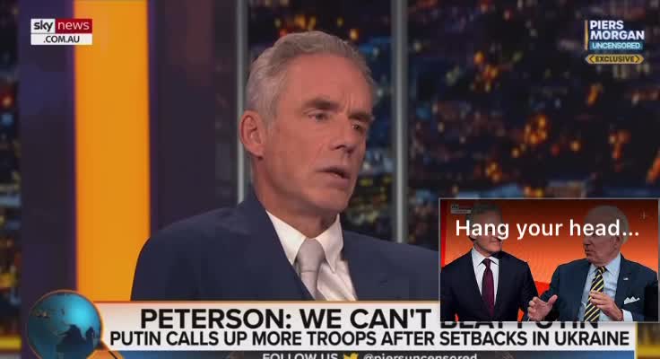 Jordan Peterson says It's naive to think the Russians are going to lose and we're going to win