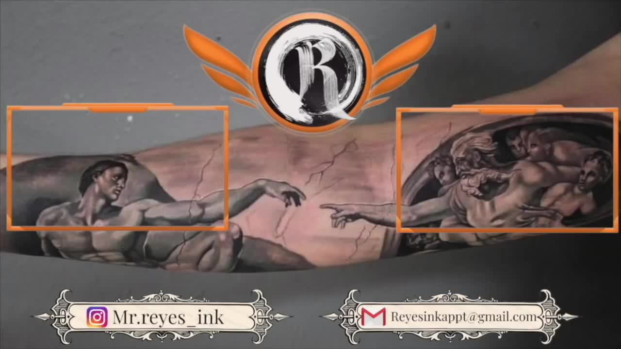 EPIC HALF SLEEVE🔸 skull ✖️ roses tattoo tutorial timelapse ( by. Mr.reyes_ink)
