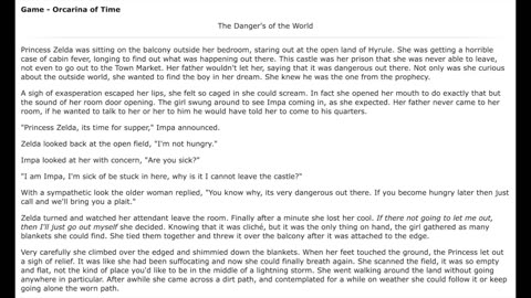 Princess Zelda Gets Spanked in "The Dangers of the World" by Kittie Reviewer