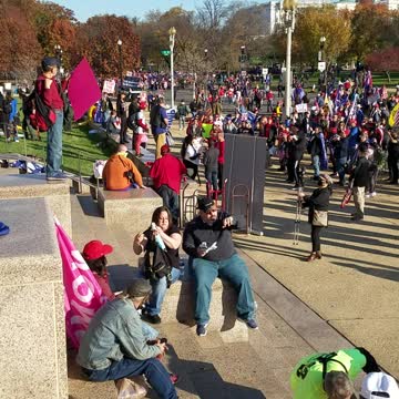 Americans at Trump D.C walk