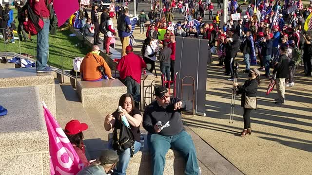 Americans at Trump D.C walk