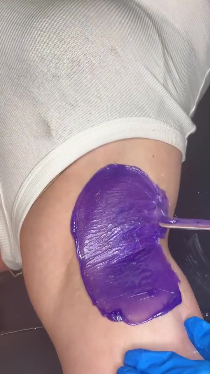 Underarm Waxing Using Sexy Smooth Hypnotic Purple Seduction Hard Wax | @bellaskinbyjojo