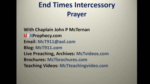 End Times Prayer and Intercession