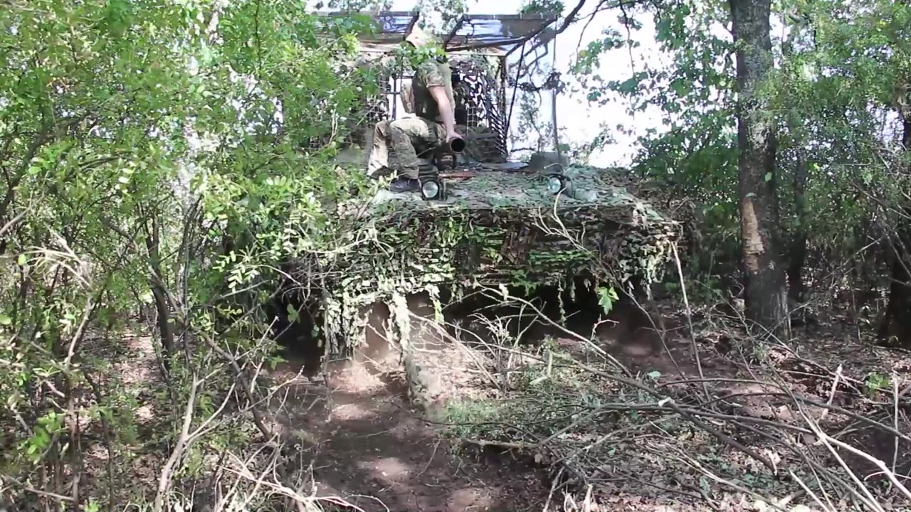 The crew of the Russian BMP-3 destroyed the strongest points of the Ukrainian armed forces