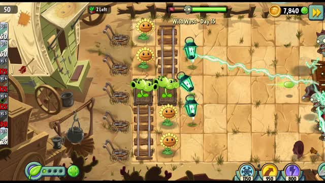 Plants vs Zombies 2 Wild West Day 15