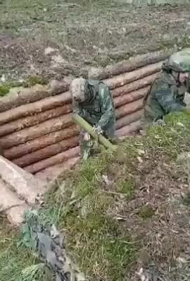 Russian mortar crew engineered a hideout