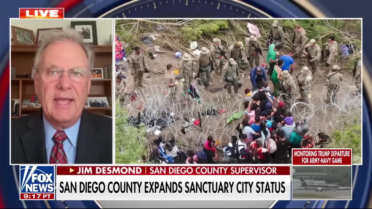 County supervisor criticizes sanctuary status of San Diego: ‘WE NEED TO KEEP OUR COMMUNITIES SAFE’