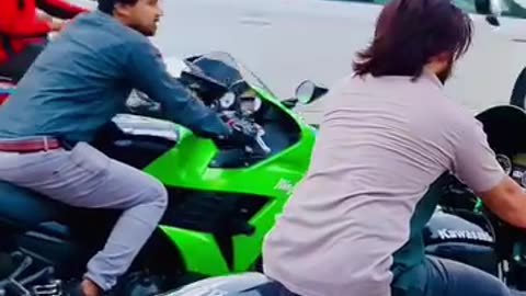 Riding bike together