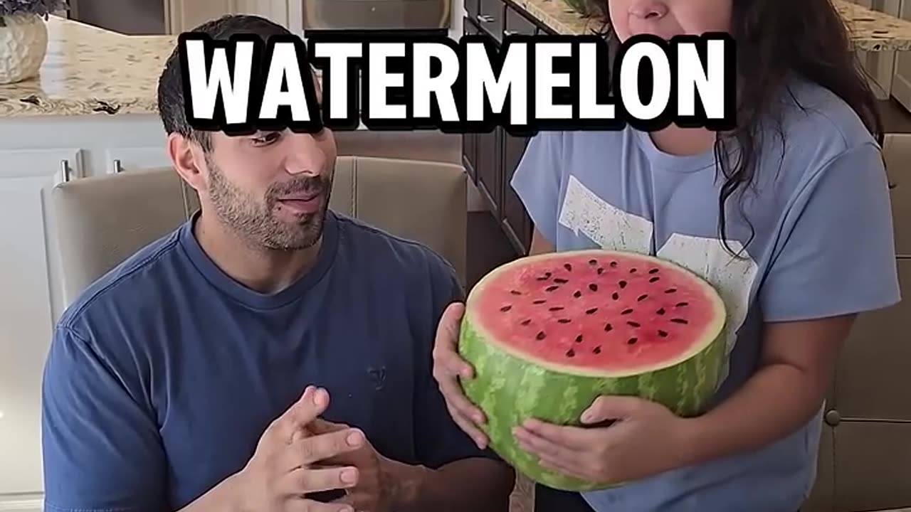 Funny watermelon prank