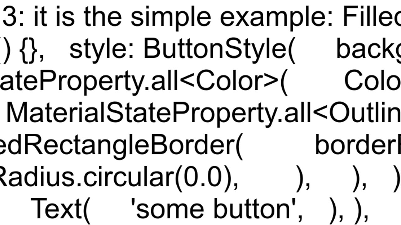 Flutter change material3 button shape