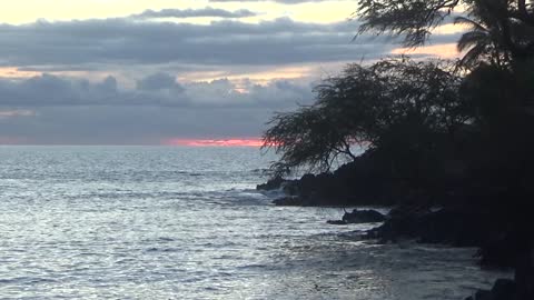 Wailea-Makena, HI — Makena Landing Beach Park - Sunset