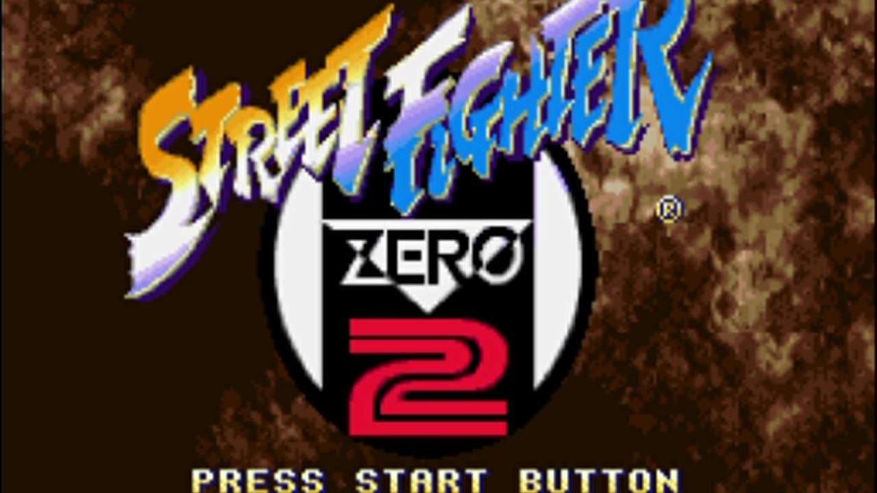 Snes game Street Fighter zero 2