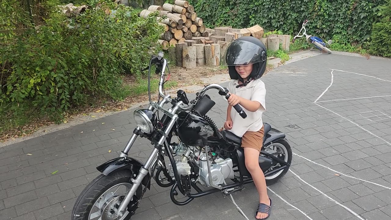 A six-year-old boy and "Harley" ;) #1