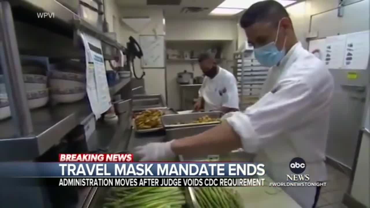 Florida federal judge strikes down Biden's travel mask mandate.