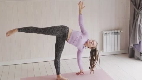 Girl Doing Yoga