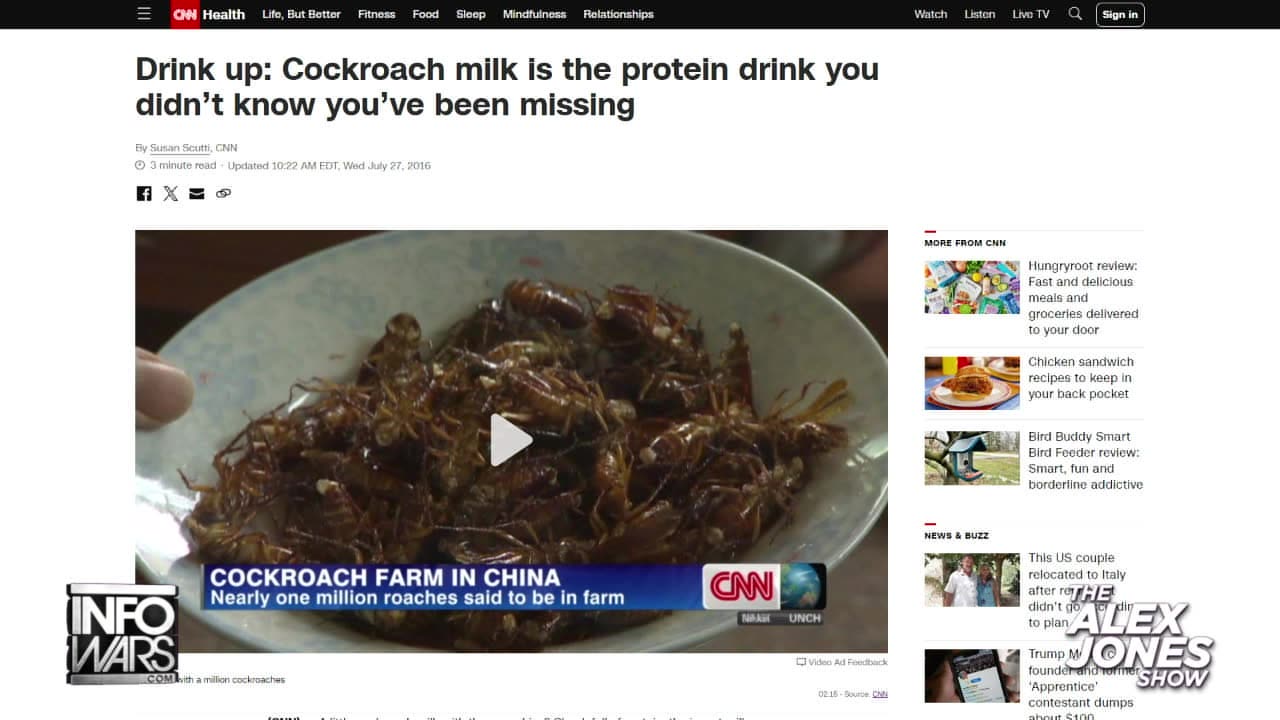 The NWO Wants To Feed You Crushed Roaches and Call It "Milk"