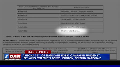 Ariz. Sec. of State Katie Hobbs campaign funded by left-wing extremists, Soros, Clinton