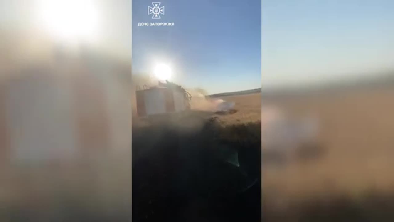 Almost 4 hectares of bread burned due to shelling by russian troops in