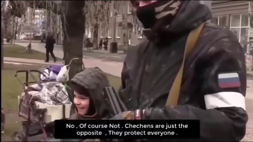 I was told that the chechens shoot everyone _ No of cource not, they protect everyone