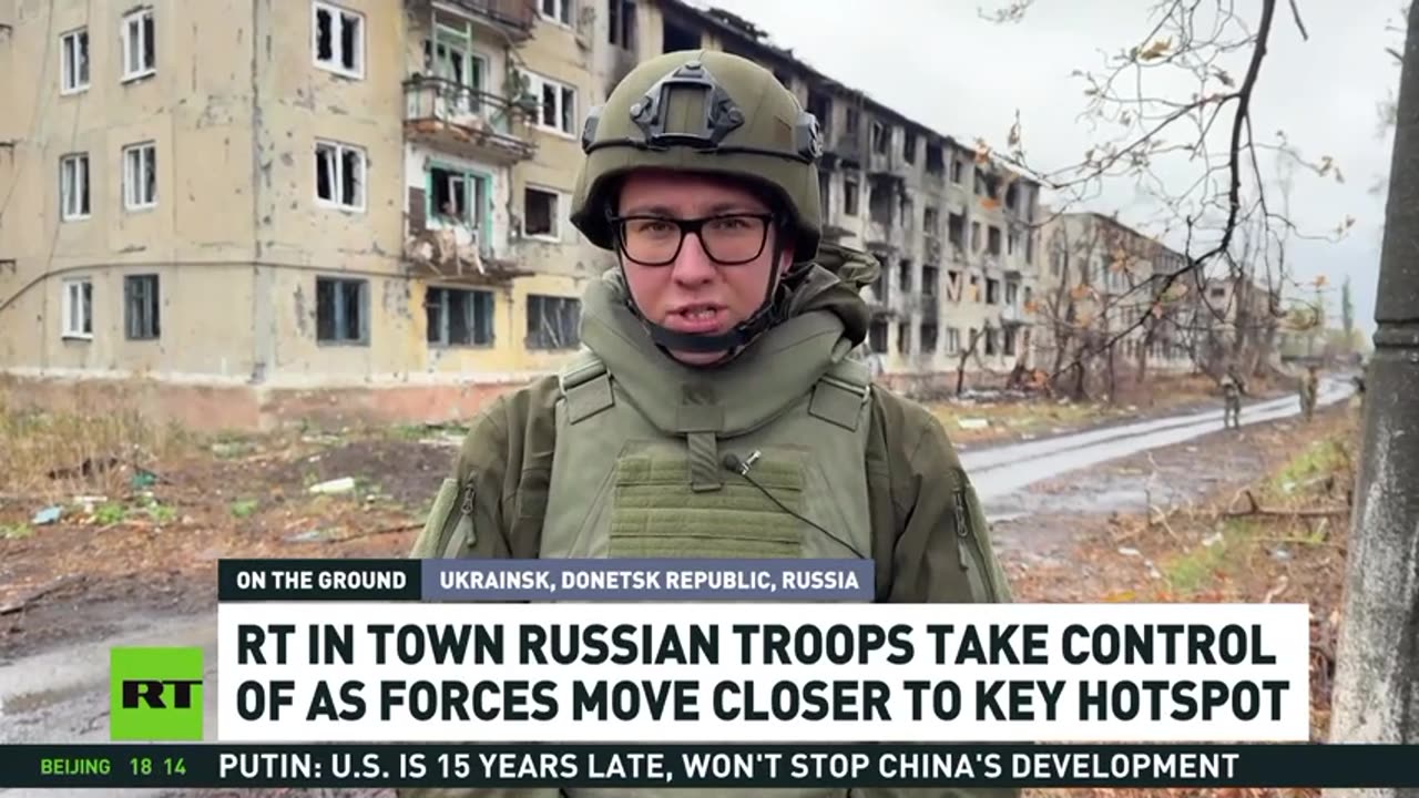 RT first to report from Ukrainsk as Russian forces advance on key hotspot