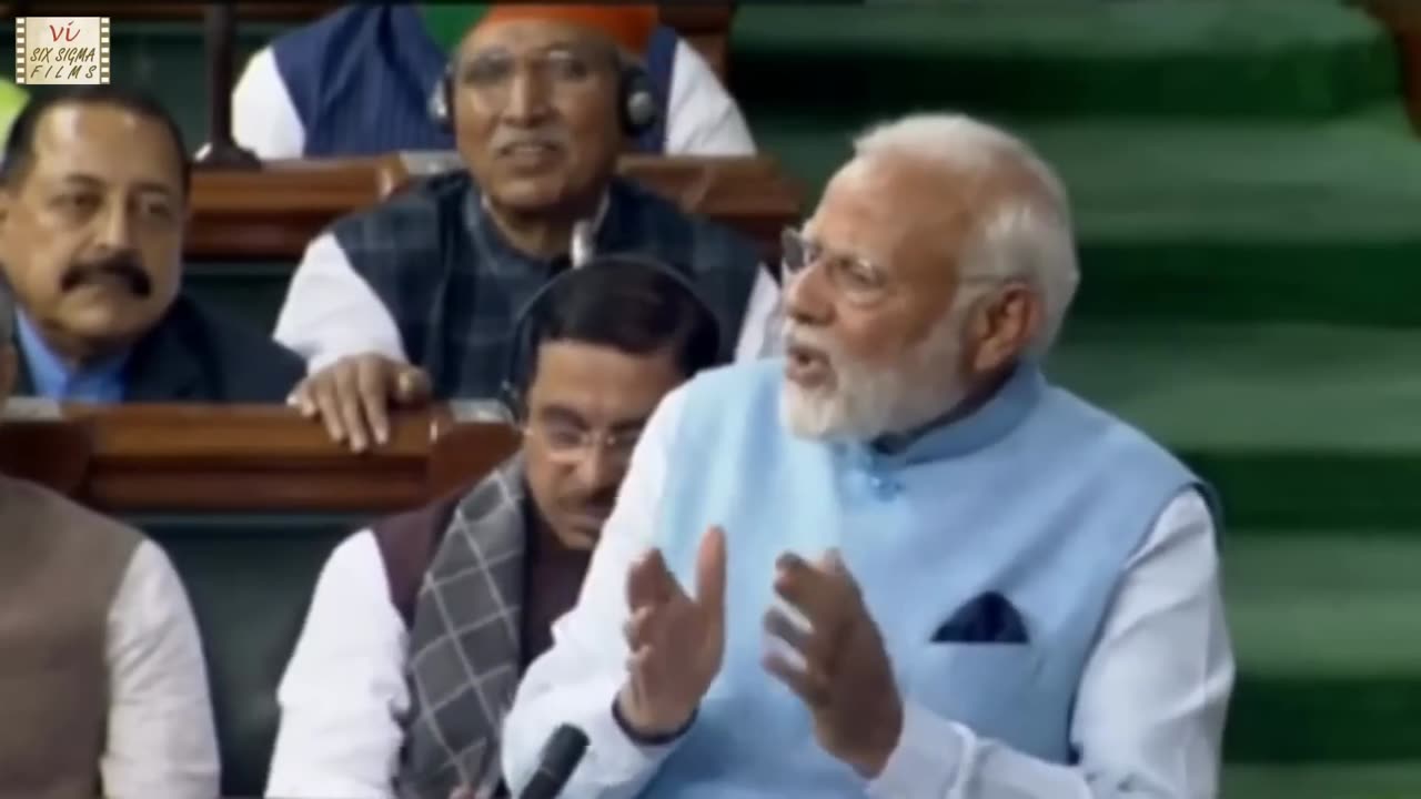 PM Narendra Modi Funny Moments During His Speech in Parliament | Latest Video 2023