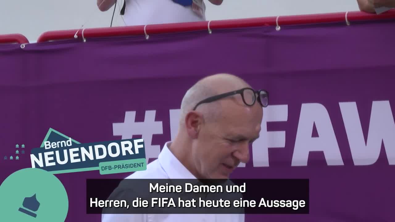 Der DFB knickt ein - nur der Präsident sieht es anders _ WM 2022