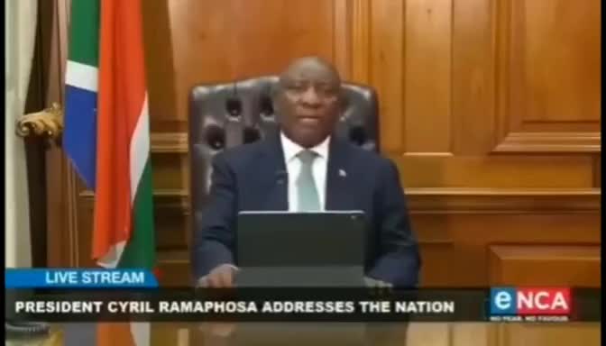 President of South Africa Cyril Ramaphosa announces there won't be any vaccine mandates