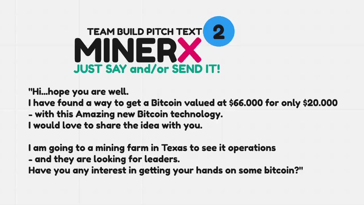 MINERX MINER X - Have you any interest getting your hands on some bitcoin? (002) TOP TEAM ROB BUSER