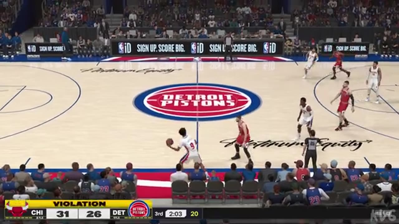 NBA 2K25 - Chicago Bulls vs Detroit Pistons - Gameplay (PS5 UHD) [4K60FPS]