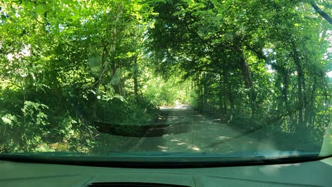 Driving to Coniston lake boat tour