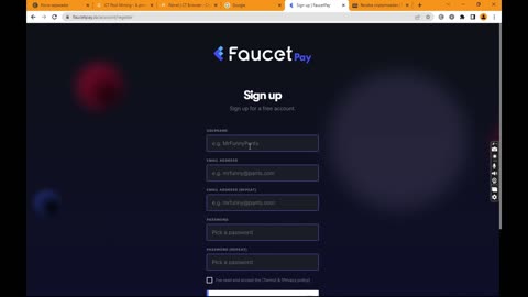 COMO CRIAR E CRIANDO UMA CONTA NA "FaucetPay"